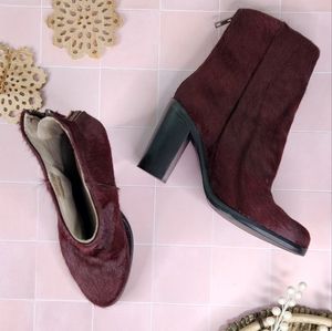 All Saints Burgundy Heeled Boots